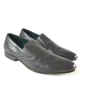 Todd Welsh Gray Faux Leather Loafers Men’s 11D